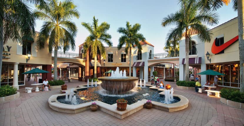 Miromar Outlets shopping center interior
